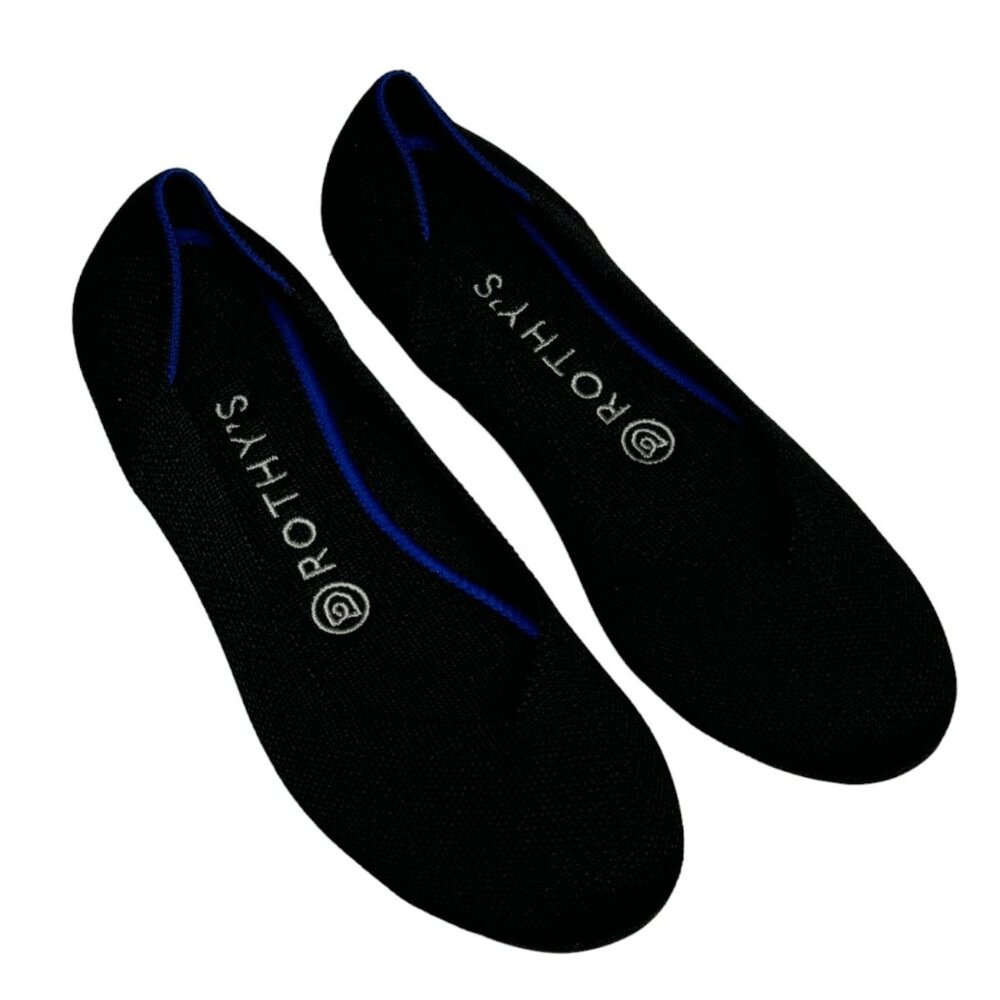 Rothy's The Flat in Black Round Toe size 7